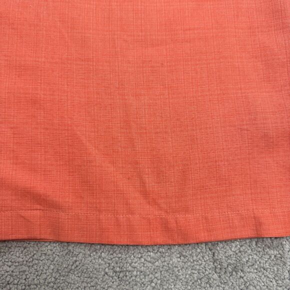 Jamaica Jaxx Silk Vacahun Button Down Shirt Mens Large Coral Short Sleeve Casual - Picture 5 of 16